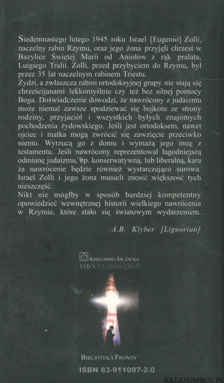 Przed świtem. Naczelny rabin Rzymu: dlaczego zostałem katolikiem. EUGENIO ZOLLI