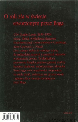 Listy starego diabła do młodego. C.S. LEWIS