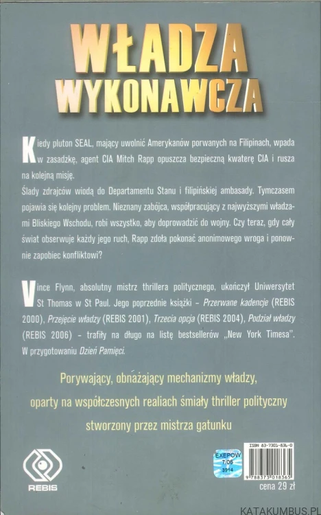 Władza wykonawcza. VINCE FLYNN