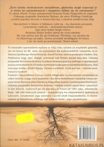 Ciekawy przypadek Beniamina Buttona i inne opowiadania. F. SCOTT FITZGERALD