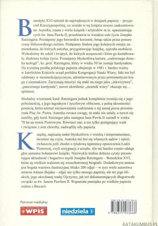 Tajemnica opuszczenia Łodzi Piotrowej. Życie Benedykta XVI. JOLANTA SOSNOWSKA