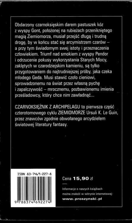 Czarnoksiężnik z Archipelagu. URSULA K. LE GUIN