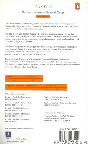 Test your business English - general usage. J. S. MCKELLEN