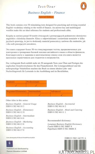 Test your business english. Finance. Special edition. SIMON SWEENEY