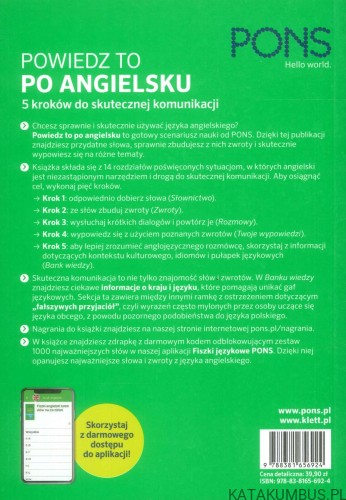Powiedz to po angielsku. 5 kroków do skutecznej komunikacji. PRACA ZBIOROWA