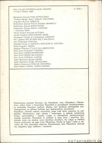 Klaudiusz i Messalina. ROBERT GRAVES