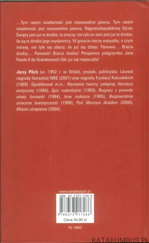 Narty Ojca Świętego. JERZY PILCH