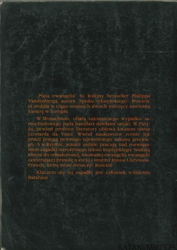 Piąta ewangelia.. PHILIPP VANDENGERG