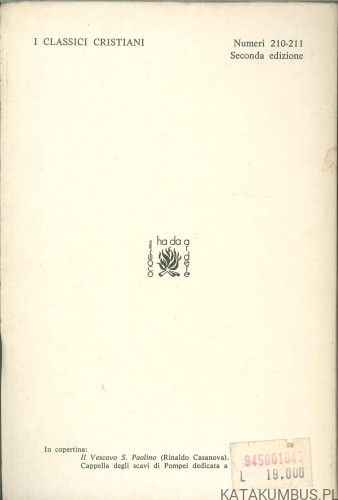 I Carmi. S. PAOLINO DI NOLA