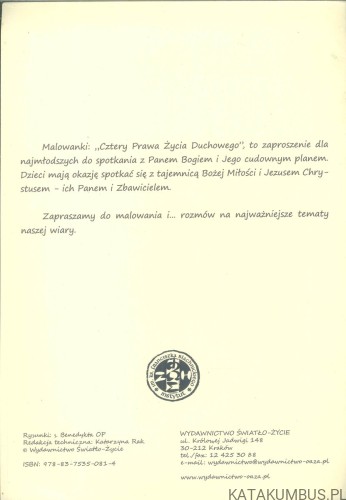 Malowanki: Cztery prawa życia duchowego. PRACA ZBIOROWA