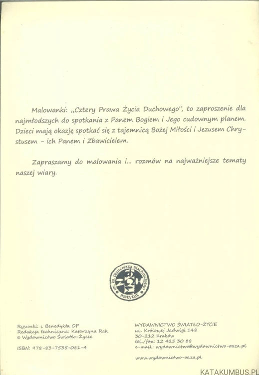 Malowanki: Cztery prawa życia duchowego. PRACA ZBIOROWA