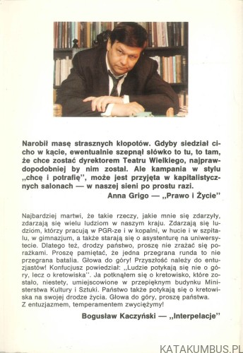 Kretowisko. BOGUSŁAW KACZYŃSKI