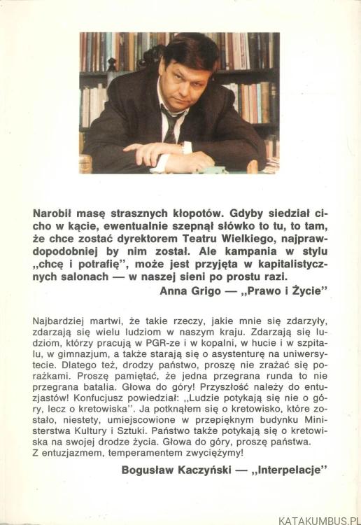 Kretowisko. BOGUSŁAW KACZYŃSKI