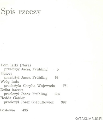 Dramaty. HENRIK IBSEN