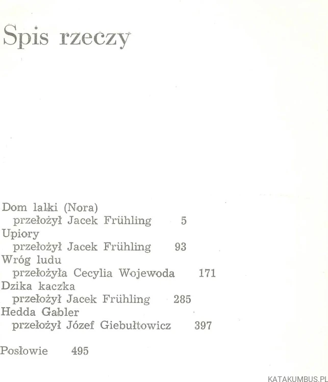 Dramaty. HENRIK IBSEN