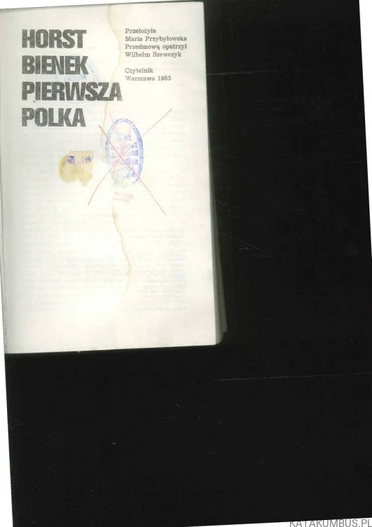 Pierwsza polka. HORST BIENEK