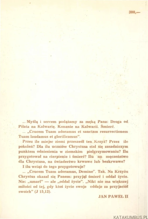Droga krzyżowa. JERZY KOPEĆ
