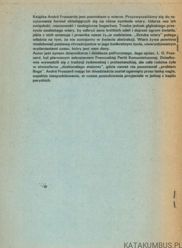 Credo. ANDRÉ FROSSARD