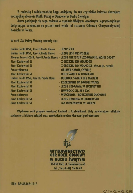Z Maryją w życie w Duchu Świętym. JÓZEF KOZŁOWSKI SJ