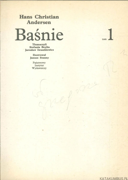 Baśnie tomy I-III. HANS CHRISTIAN ANDERSEN
