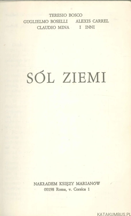 Sól ziemi. PRACA ZBIOROWA