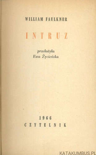 Intruz. WILLIAM FAULKNER