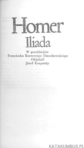 Iliada. HOMER