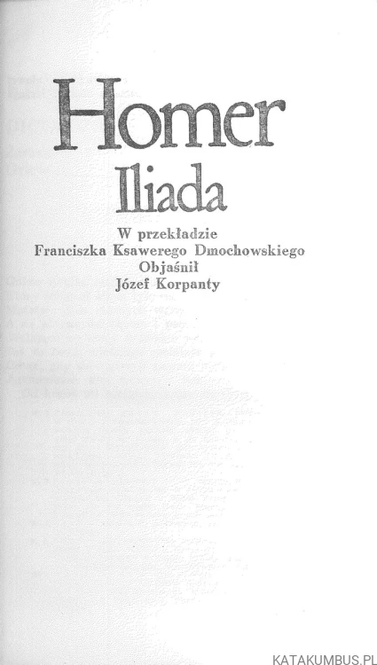 Iliada. HOMER