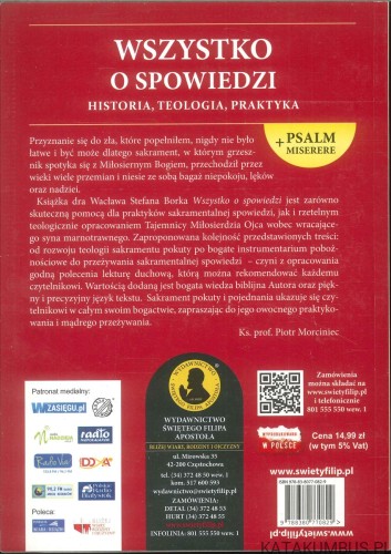 Wszystko o spowiedzi. Historia, teologia, praktyka. WACŁAW STEFAN BOREK