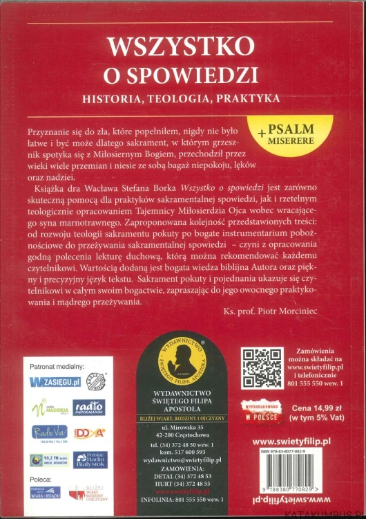 Wszystko o spowiedzi. Historia, teologia, praktyka. WACŁAW STEFAN BOREK