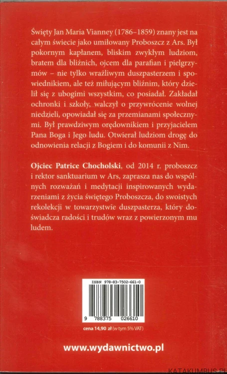 Rekolekcje ze św. Proboszczem z Ars. PATRICE CHOCHOLSKI