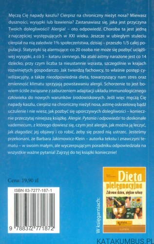 Alergie pytania i odpowiedzi. BARBARA JAKIMOWICZ-KLEIN