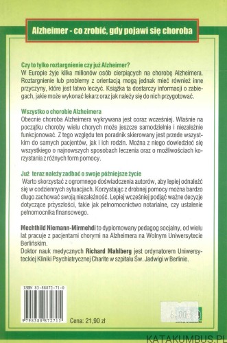 Alzheimer. Co zrobić, gdy pojawi się choroba. PRACA ZBIOROWA