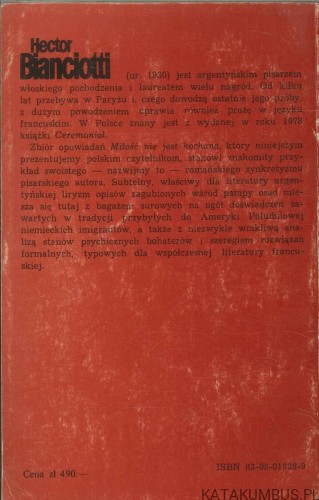 Miłość nie jest kochana. HECTOR BIANCIOTTI