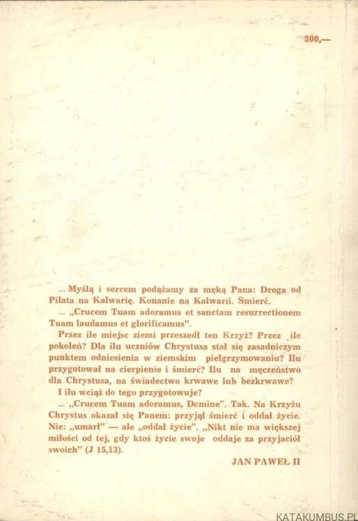 Droga krzyżowa. JERZY KOPEĆ