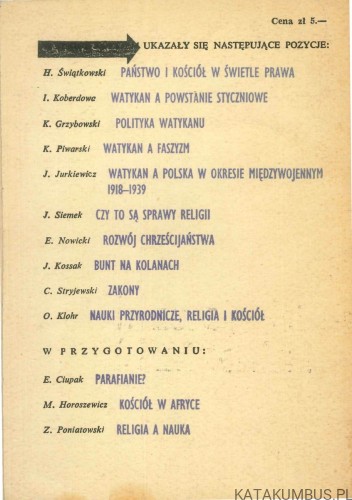 Chrześcijaństwo i katechizm. STANISŁAW WITKIEWICZ
