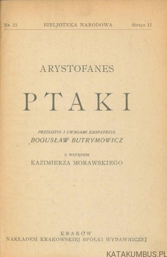 Ptaki. ARYSTOFANES