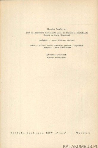 Mała encyklopedia kultury świata antycznego. Tom I-II. PRACA ZBIOROWA