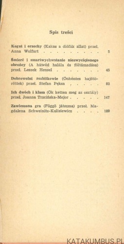 Dobrowolni rozbitkowie. MIKLÓS VIDOR