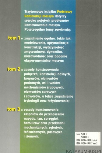 Podstawy konstrukcji maszyn tom 2. PRACA ZBIOROWA