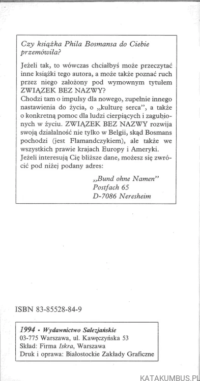 Człowieku lubię cię. PHIL BOSMANS