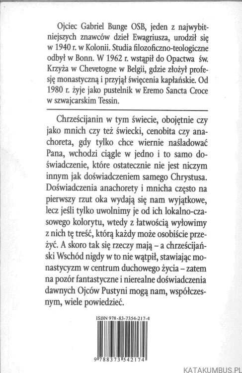 Acedia duchowa depresja. GABRIEL BUNGE