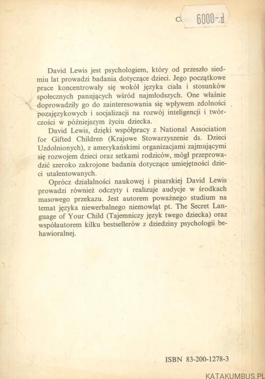 Jak wychować zdolne dziecko. DAVID LEWIS