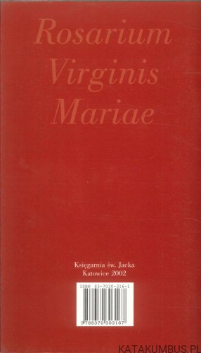 List apostolski Rosarium Virginis Mariae. JAN PAWEŁ II