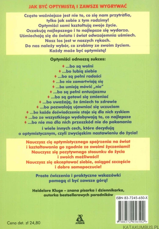 Optymiści zawsze górą. HEIDELORE KLUGE