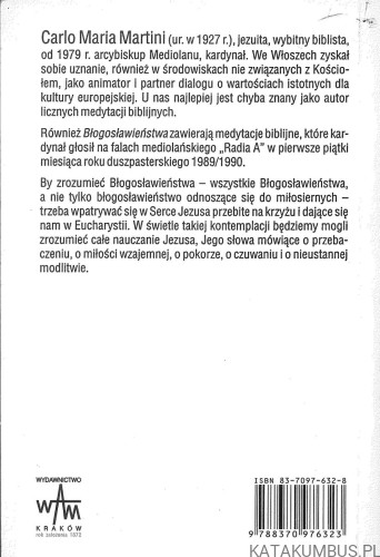 Błogosławieństwa. CARLO MARIA MARTINI