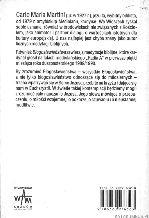 Błogosławieństwa. CARLO MARIA MARTINI