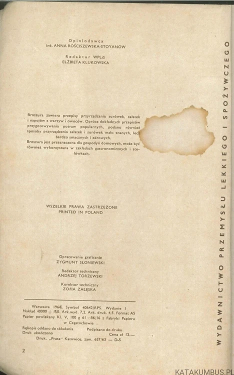 Surówki i sałatki. Z. ZAWISTOWSKA