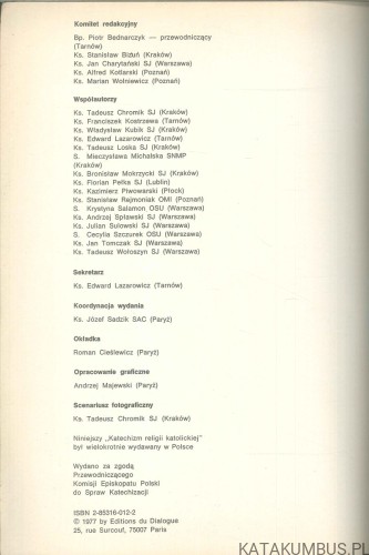 Katechizm religii katolickiej tom 1-4. PRACA ZBIOROWA