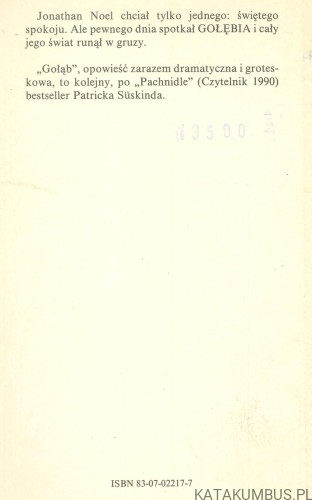 Gołąb. PATRICK SÜSKIND